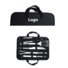Custom 5-Piece BBQ Grill Tool Set with Zipper Carrying Case