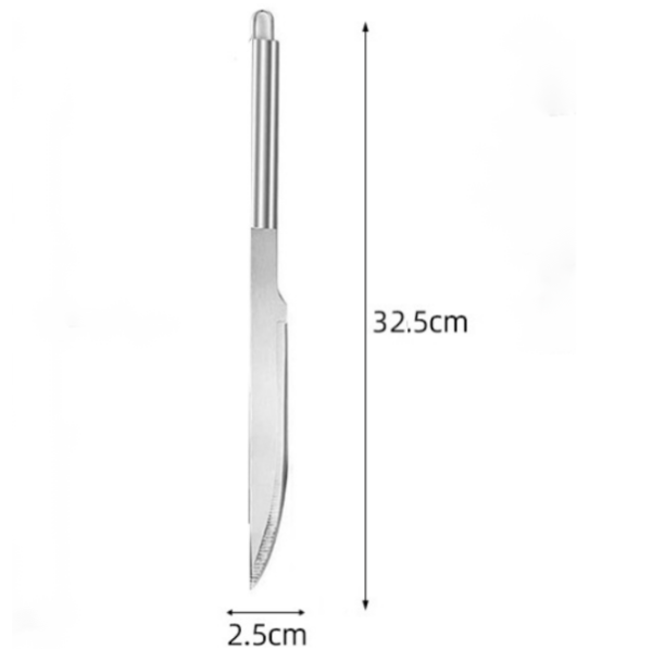 Custom 9-Piece Stainless Steel BBQ Grill Tool Set with 3 Skewers and Carrying Case