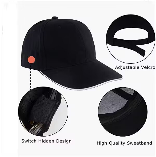 BPAS035-02 Custom LED Light Up Baseball Cap with Logo
