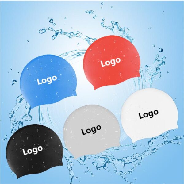 BPAS037-01 Touca de natação de silicone personalizada com logótipo