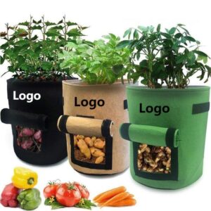 収穫窓付きカスタム・フェルト製ポテト栽培バッグ