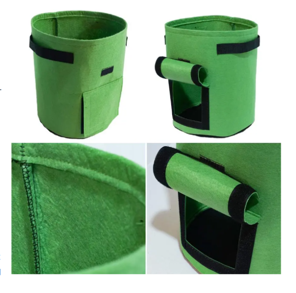 BPAS039-02 収穫窓付きカスタム・フェルト製ポテト栽培バッグ