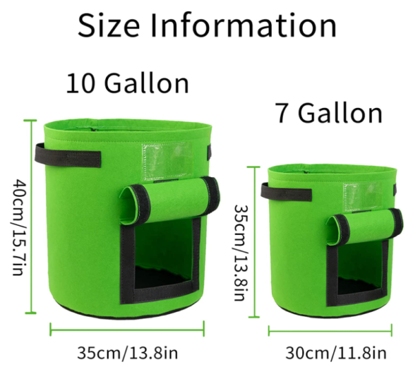 BPAS039-04 収穫窓付きカスタム・フェルト製ポテト栽培バッグ