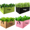 Custom Rectangular Felt Grow Bag Planter Box