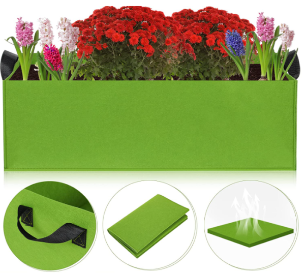 Custom Rectangular Felt Grow Bag Planter Box