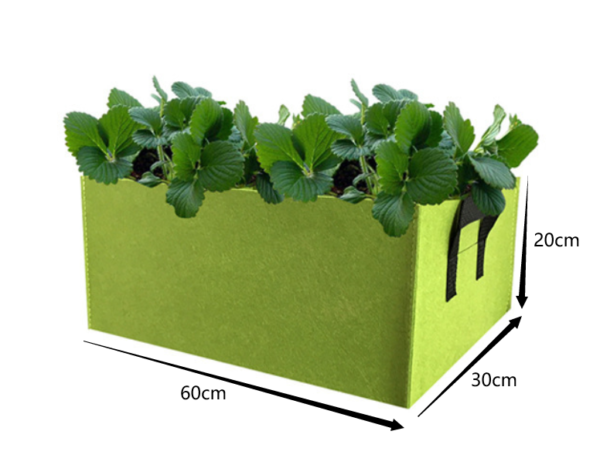 Custom Rectangular Felt Grow Bag Planter Box