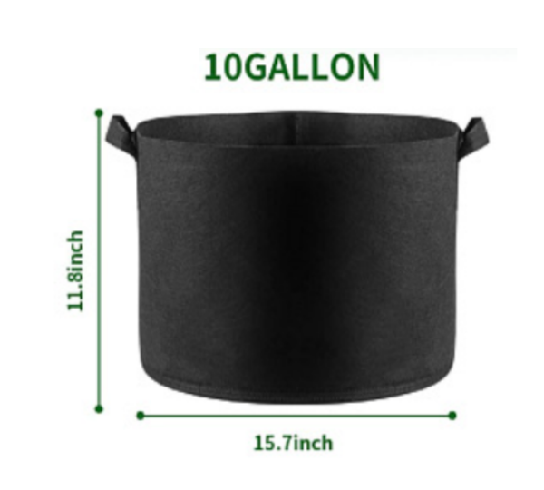 BPAS041-03 Fioriera rotonda in feltro personalizzata per sacchi da coltivazione