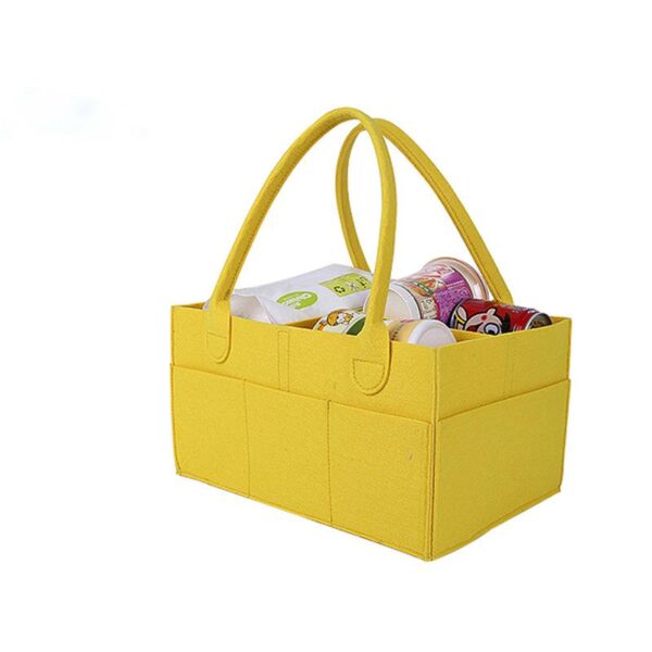 BPAS045-05 Custom Felt Diaper Caddy Organizer Tote