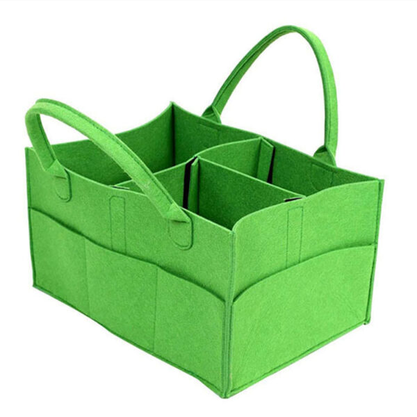 BPAS045-07 Custom Felt Diaper Caddy Organizer Tote