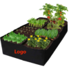 BPAS048-01 Custom Rectangular Felt Raised Garden Bed Planter