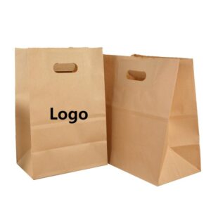 BPAS050-01 Custom Die-Cut Handle Kraft Paper Bag
