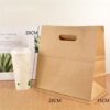 BPAS050-06 Custom Die-Cut Handle Kraft Paper Bag