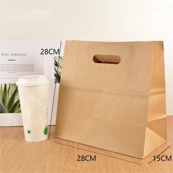 BPAS050-06 Custom Die-Cut Handle Kraft Paper Bag