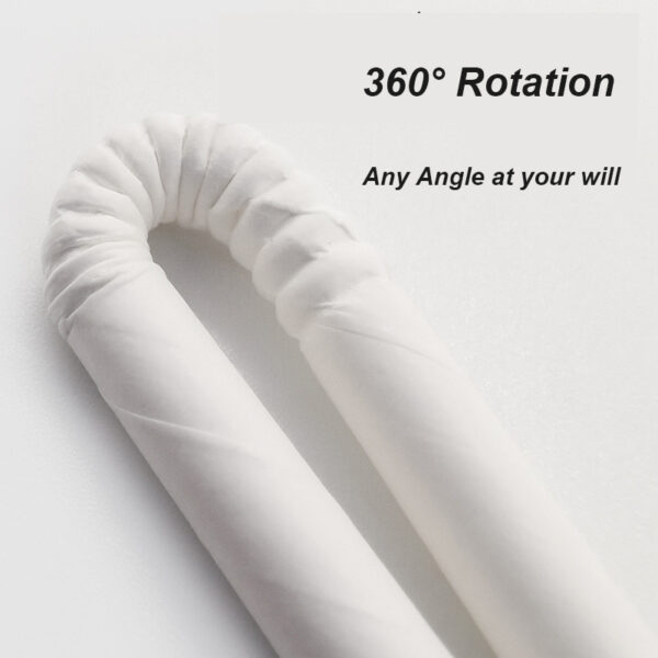 Custom Biodegradable Flexible Kraft Paper Straws with Logo Print