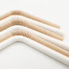 Custom Biodegradable Flexible Kraft Paper Straws with Logo Print