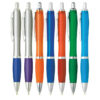 Custom Click Action Ballpoint Pen with Soft Rubber Grip and Logo Imprint