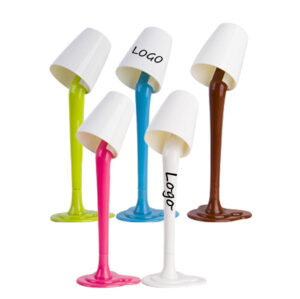 Penna a sfera con lampada creativa personalizzata con supporto da scrivania e impronta del logo