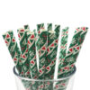 Custom Design Biodegradable Drinking Paper Straws with Logo Print