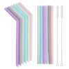 Custom Stainless Steel Drinking Straws with Bent Silicone Tip Kit