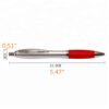 Custom Click Action Ballpoint Pen with Soft Rubber Grip and Logo Imprint