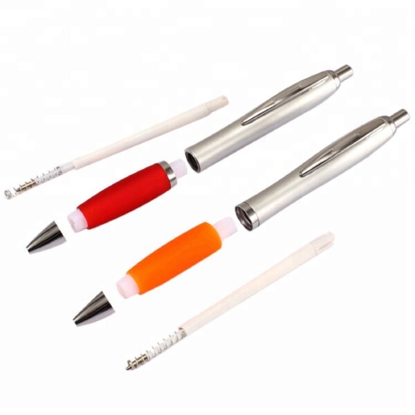 Custom Click Action Ballpoint Pen with Soft Rubber Grip and Logo Imprint