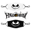 Custom Halloween Face Mask with Filter Pocket and Full Color Spooky Design