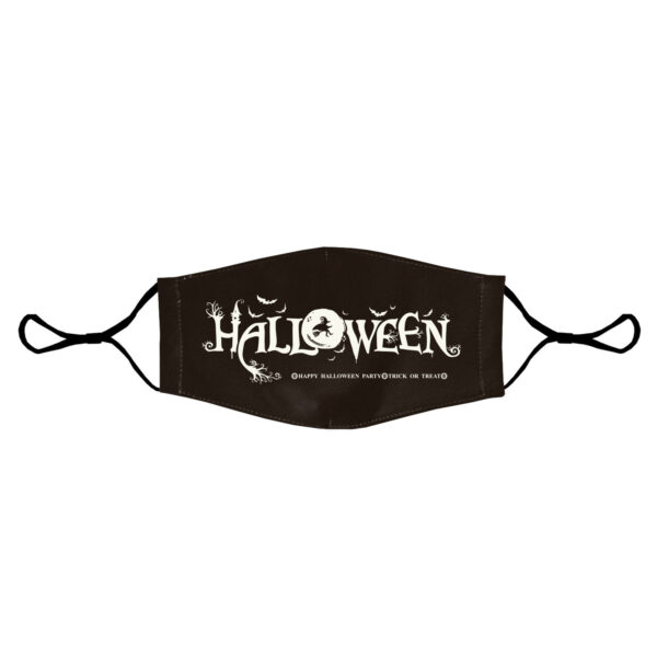 Custom Halloween Face Mask with Filter Pocket and Full Color Spooky Design