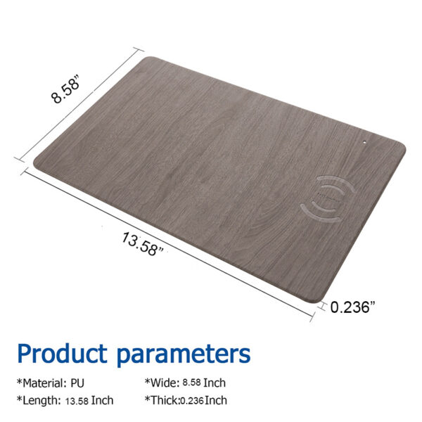 وسادة ماوس الشحن اللاسلكي Qi اللاسلكي مع طاقة خرج 10 وات -BPPP0107.4 لوحة الماوس اللاسلكية المخصصة للشحن اللاسلكي Qi 10W