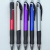 图片3 Custom Click Action Ballpoint Pens with Rubber Grip and Logo Imprint